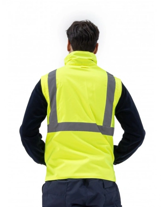 Alaska Hi-Vis 2 in 1 Yelek Neon Sarı