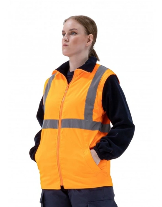 Alaska Hi-Vis 2 in 1 Yelek Neon Turuncu