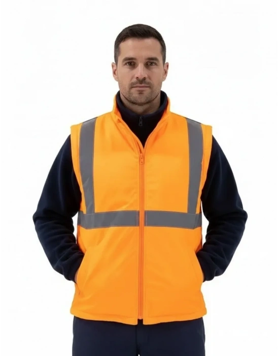 Alaska Hi-Vis 2 in 1 Yelek Neon Turuncu