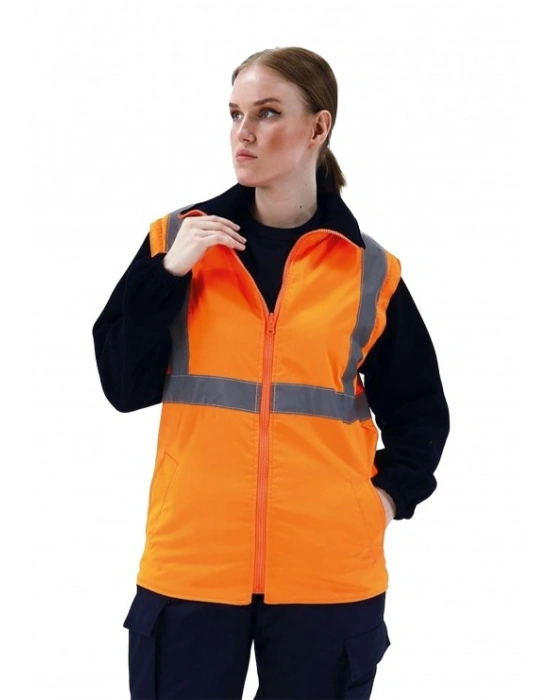 Alaska Hi-Vis 5 in 1 Parka Neon Turuncu - Lacivert
