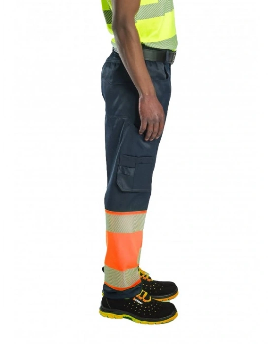 Alaska Hi-Vis Pantolon Lacivert - Neon Turuncu