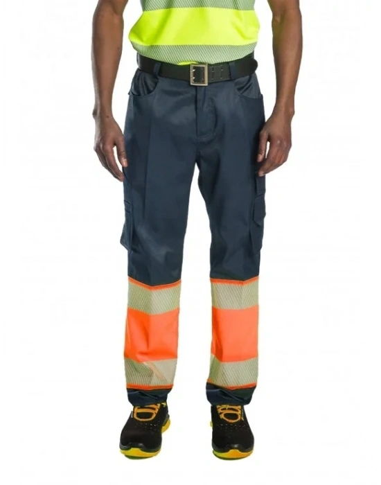 Alaska Hi-Vis Pantolon Lacivert - Neon Turuncu
