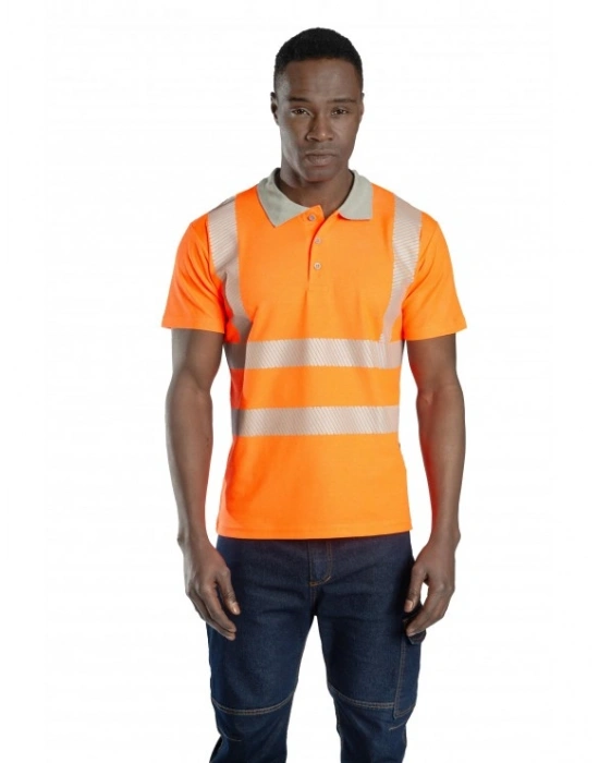 Alaska Hi-Vis Polo T-Shirt Neon Turuncu