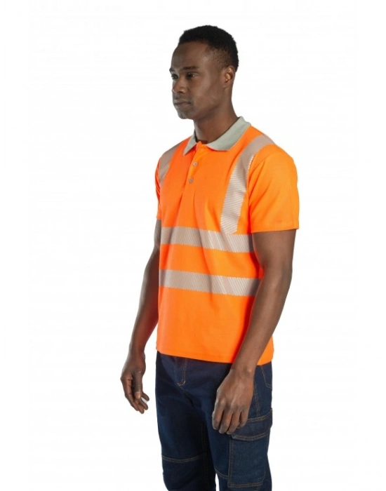 Alaska Hi-Vis Polo T-Shirt Neon Turuncu