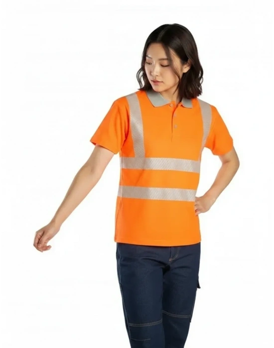 Alaska Hi-Vis Polo T-Shirt Neon Turuncu