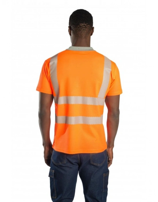 Alaska Hi-Vis Polo T-Shirt Neon Turuncu