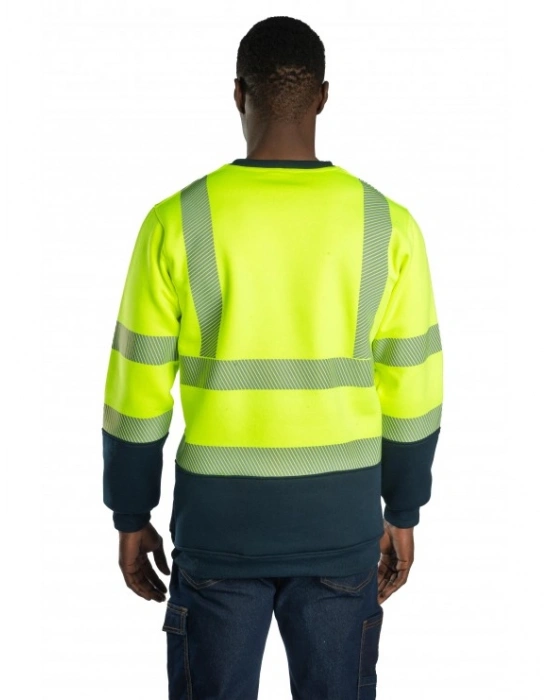 Alaska Hi-Vis Sweatshirt Neon Sarı - Lacivert