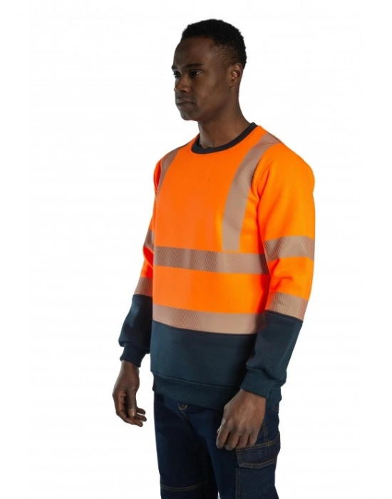 Alaska Hi-Vis Sweatshirt Neon Turuncu - Lacivert