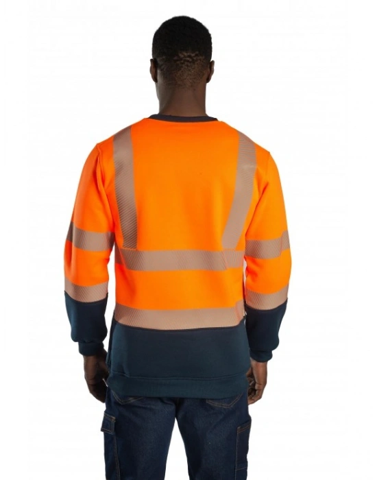 Alaska Hi-Vis Sweatshirt Neon Turuncu - Lacivert