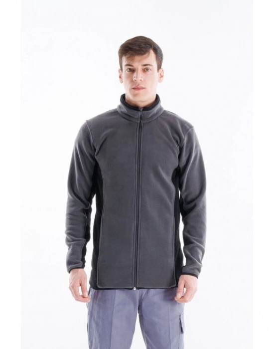 Alp Polar Ceket Gri - Siyah