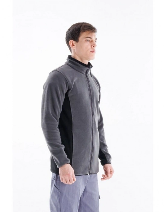 Alp Polar Ceket Gri - Siyah