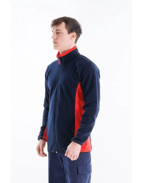 Alp Polar Ceket Lacivert - Kırmızı