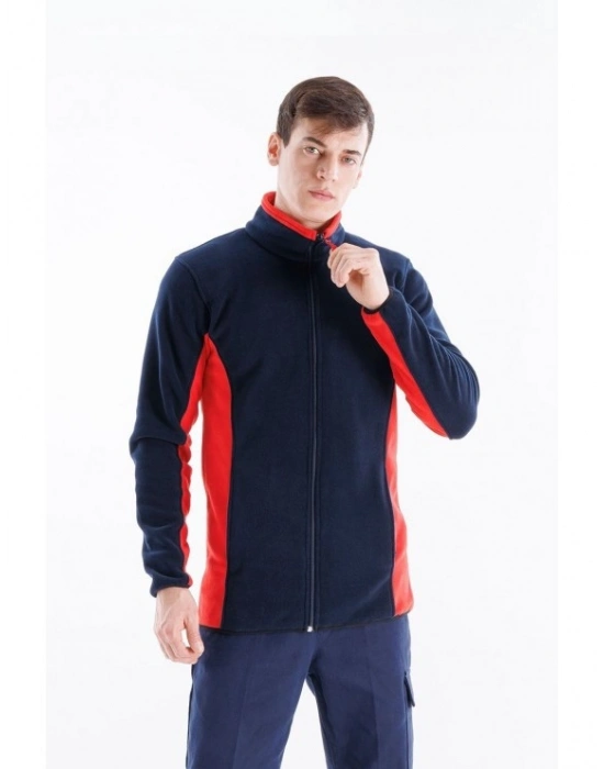 Alp Polar Ceket Lacivert - Kırmızı