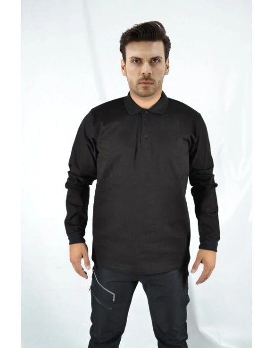 Destekli Kaynakçı Uzun Kollu T-Shirt