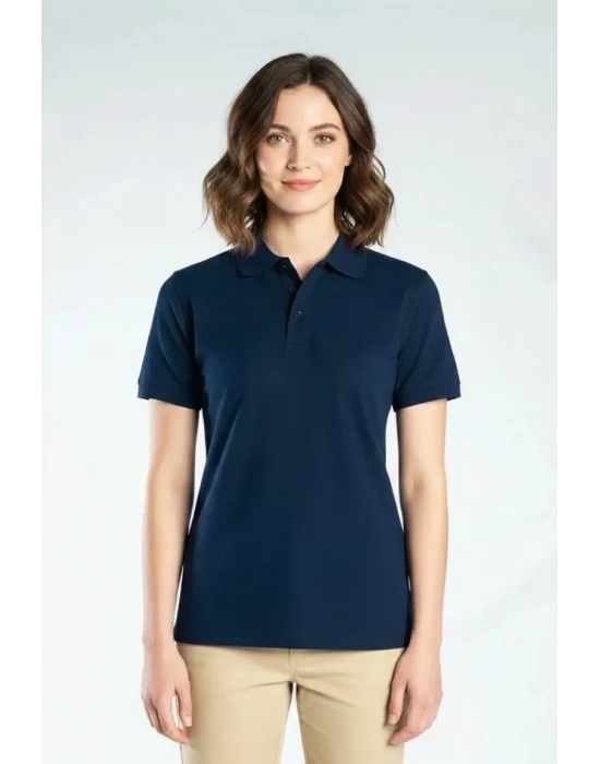 Elegans Polo Pike T-Shirt Lacivert