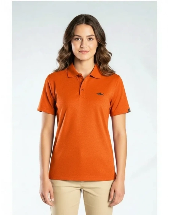 Elegans Polo Pike T-Shirt Turuncu