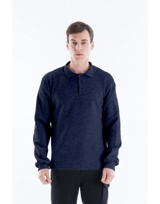 Elegans Polo Sweatshirt Antrasit