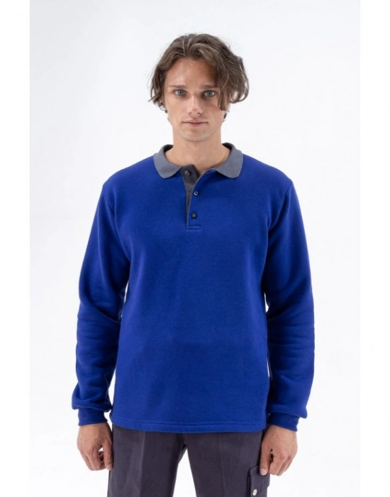 Elegans Polo Sweatshirt Saks Mavi