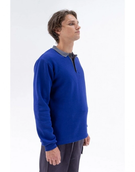 Elegans Polo Sweatshirt Saks Mavi