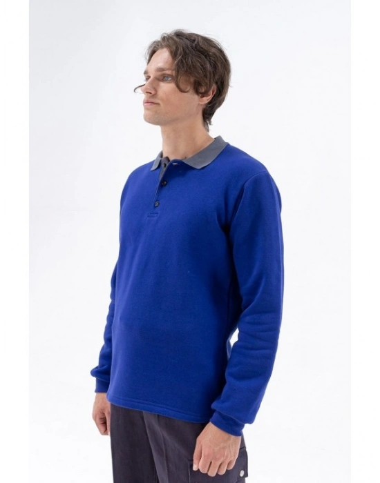 Elegans Polo Sweatshirt Saks Mavi