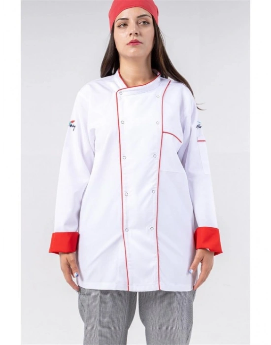 Klasik Aşçı Ceketi Beyaz