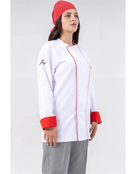 Klasik Aşçı Ceketi Beyaz