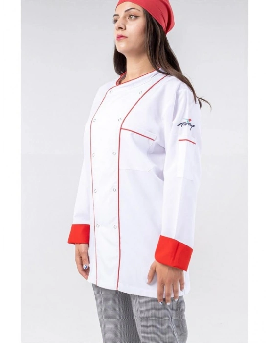 Klasik Aşçı Ceketi Beyaz