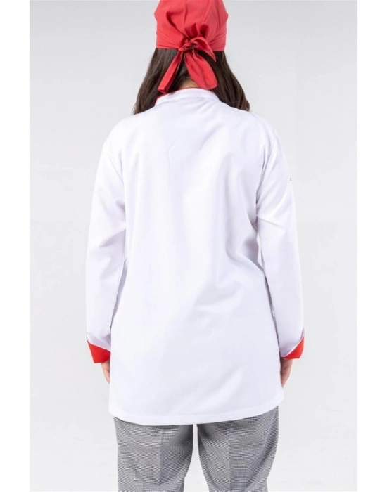Klasik Aşçı Ceketi Beyaz