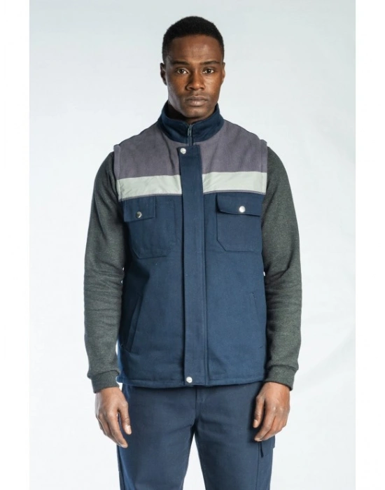 Oscar Yelek Gri - Lacivert