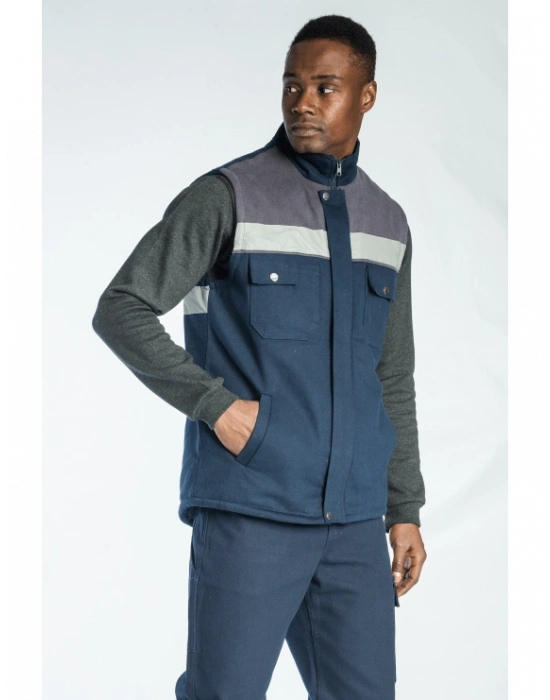 Oscar Yelek Gri - Lacivert