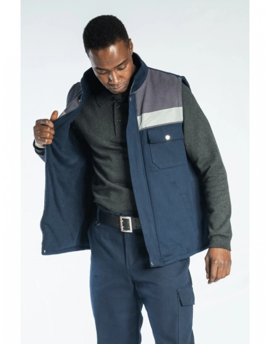 Oscar Yelek Gri - Lacivert