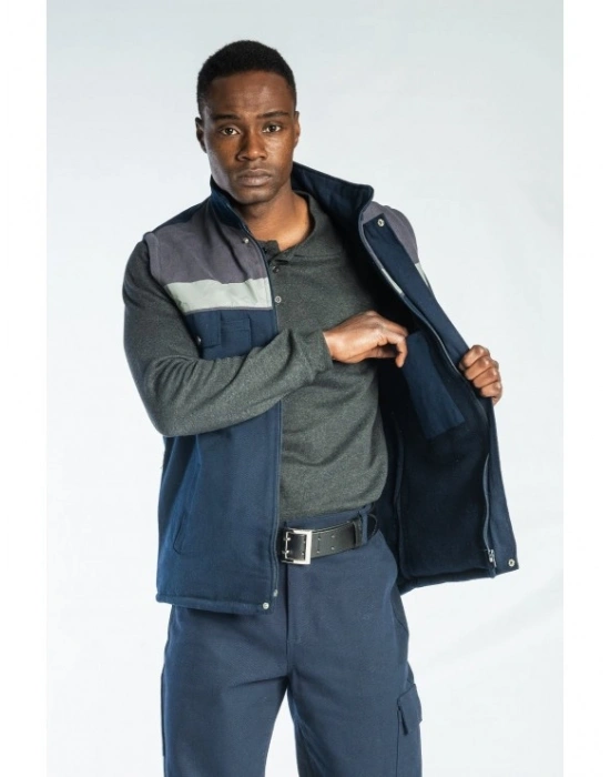 Oscar Yelek Gri - Lacivert