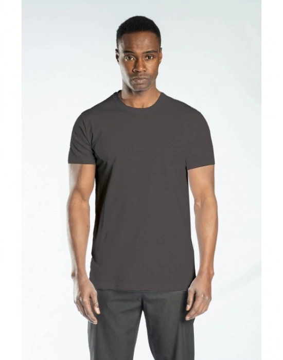 Regular Basic Bisiklet Yaka T-Shirt Antrasit