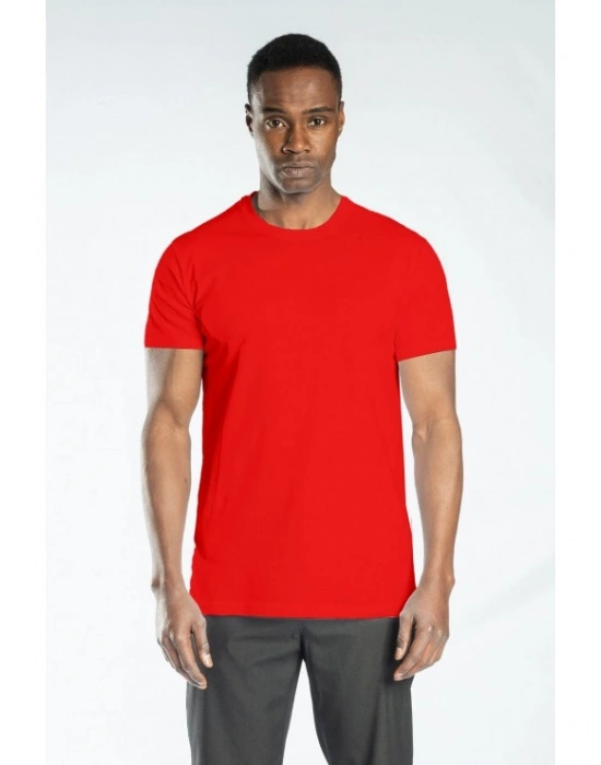 Regular Basic Bisiklet Yaka T-Shirt Kırmızı