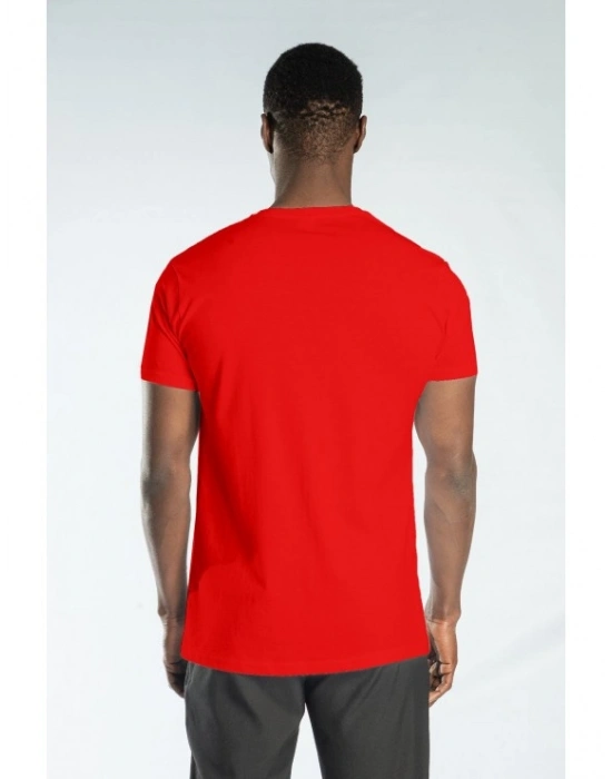 Regular Basic Bisiklet Yaka T-Shirt Kırmızı