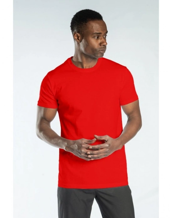 Regular Basic Bisiklet Yaka T-Shirt Kırmızı