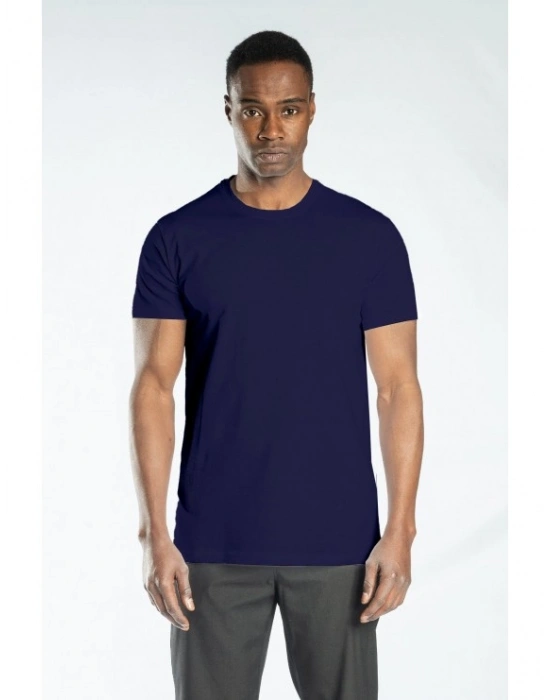 Regular Basic Bisiklet Yaka T-Shirt Lacivert