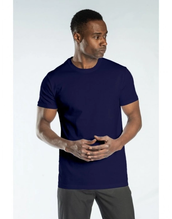 Regular Basic Bisiklet Yaka T-Shirt Lacivert