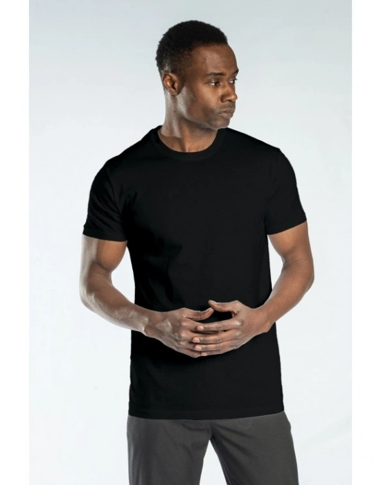 Regular Basic Bisiklet Yaka T-Shirt Siyah