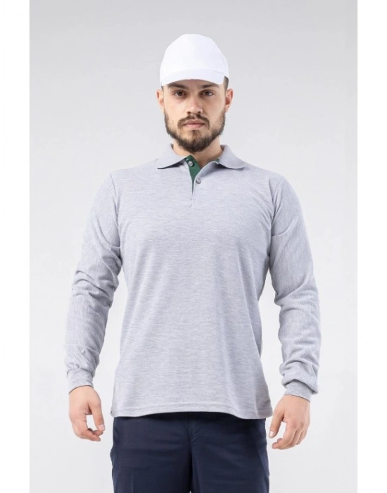 Regular Polo Pike T-shirt- Gri