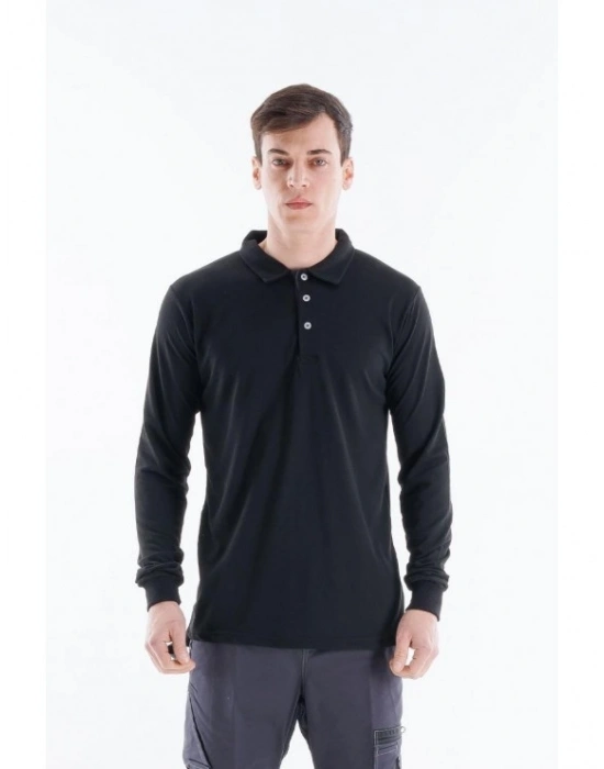 Regular Polo Pike T-Shirt - Siyah