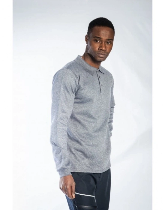 Regular Polo Sweatshirt Gri