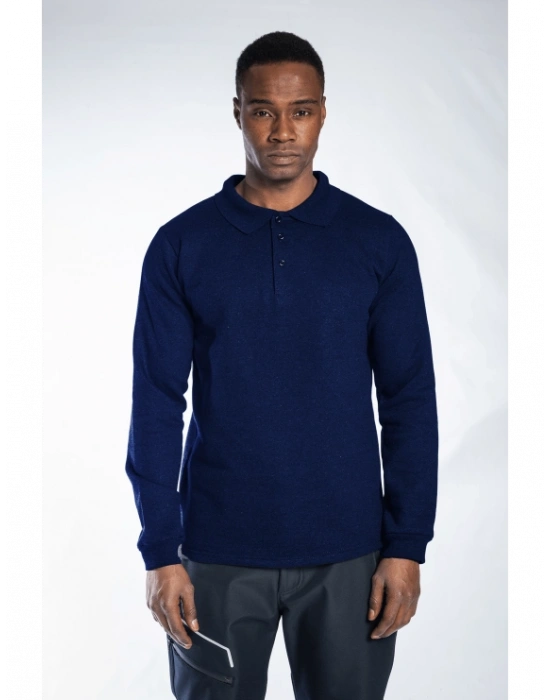 Regular Polo Sweatshirt Lacivert