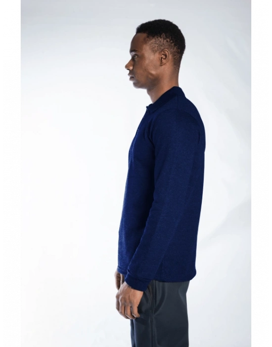 Regular Polo Sweatshirt Lacivert
