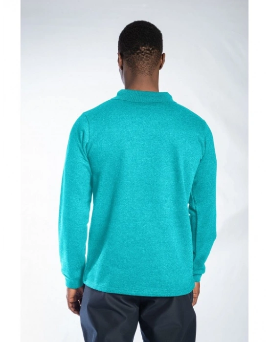Regular Polo Sweatshirt Turkuaz