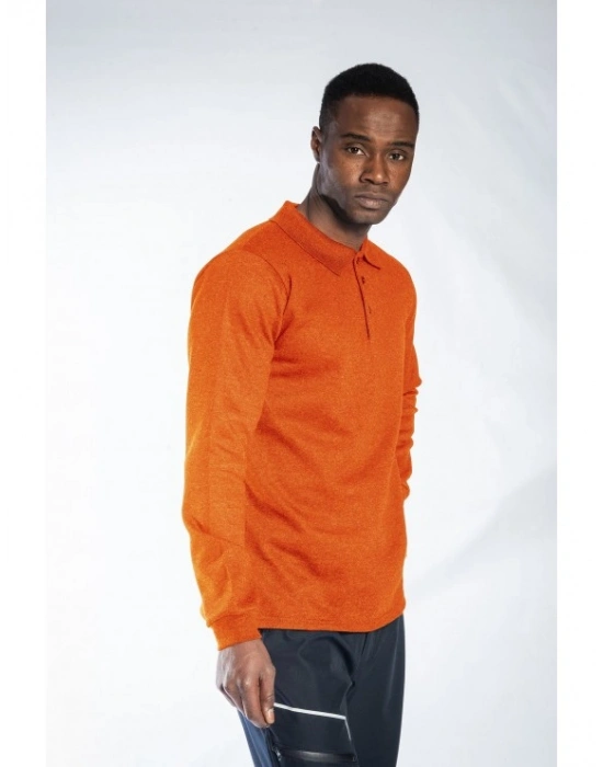 Regular Polo Sweatshirt Turuncu