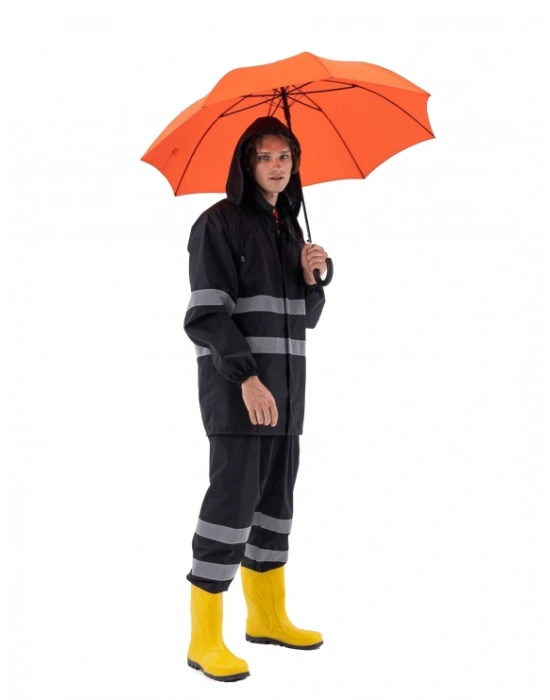 Ripstop Yağmurluk Takım Siyah