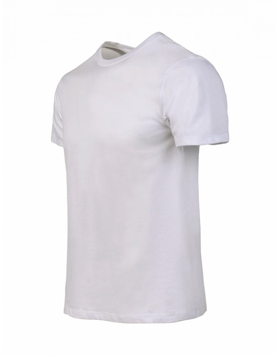 Vetra Bisiklet Yaka T-Shirt - Beyaz