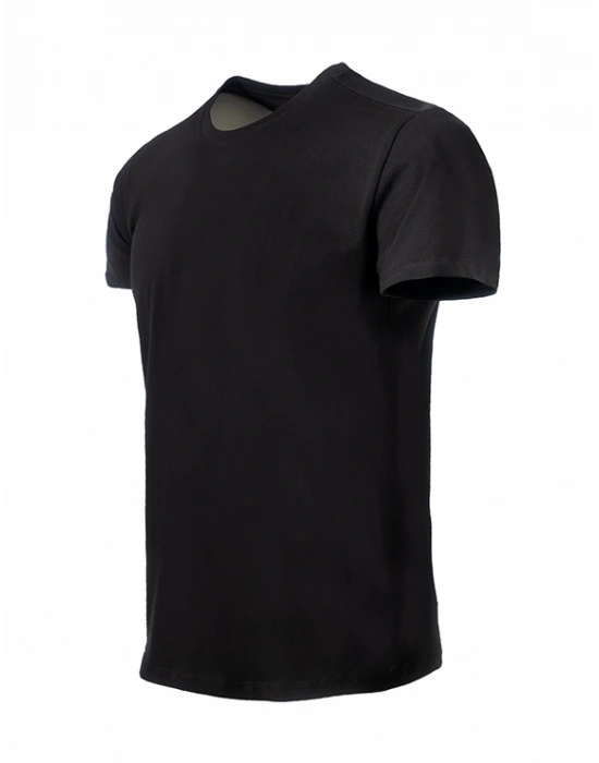 Vetra Bisiklet Yaka T-Shirt - Siyah