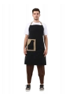 Barista Önlük Siyah - Bej